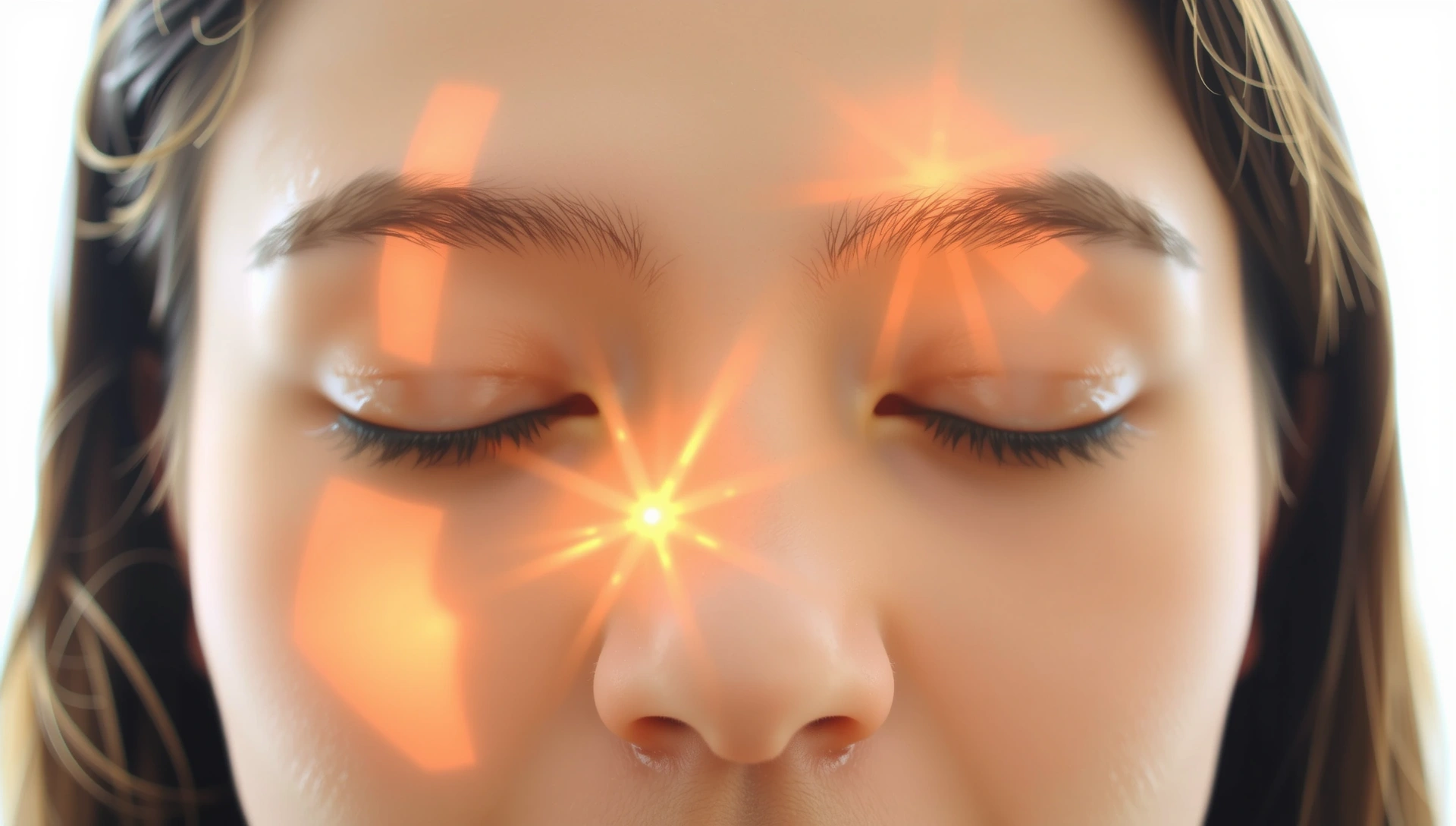 Abstract natural energy and glowing skin background